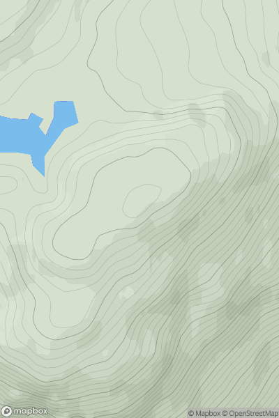 Thumbnail image for Creag Dhearg [Glen Affric to Glen Moriston] showing contour plot for surrounding peak